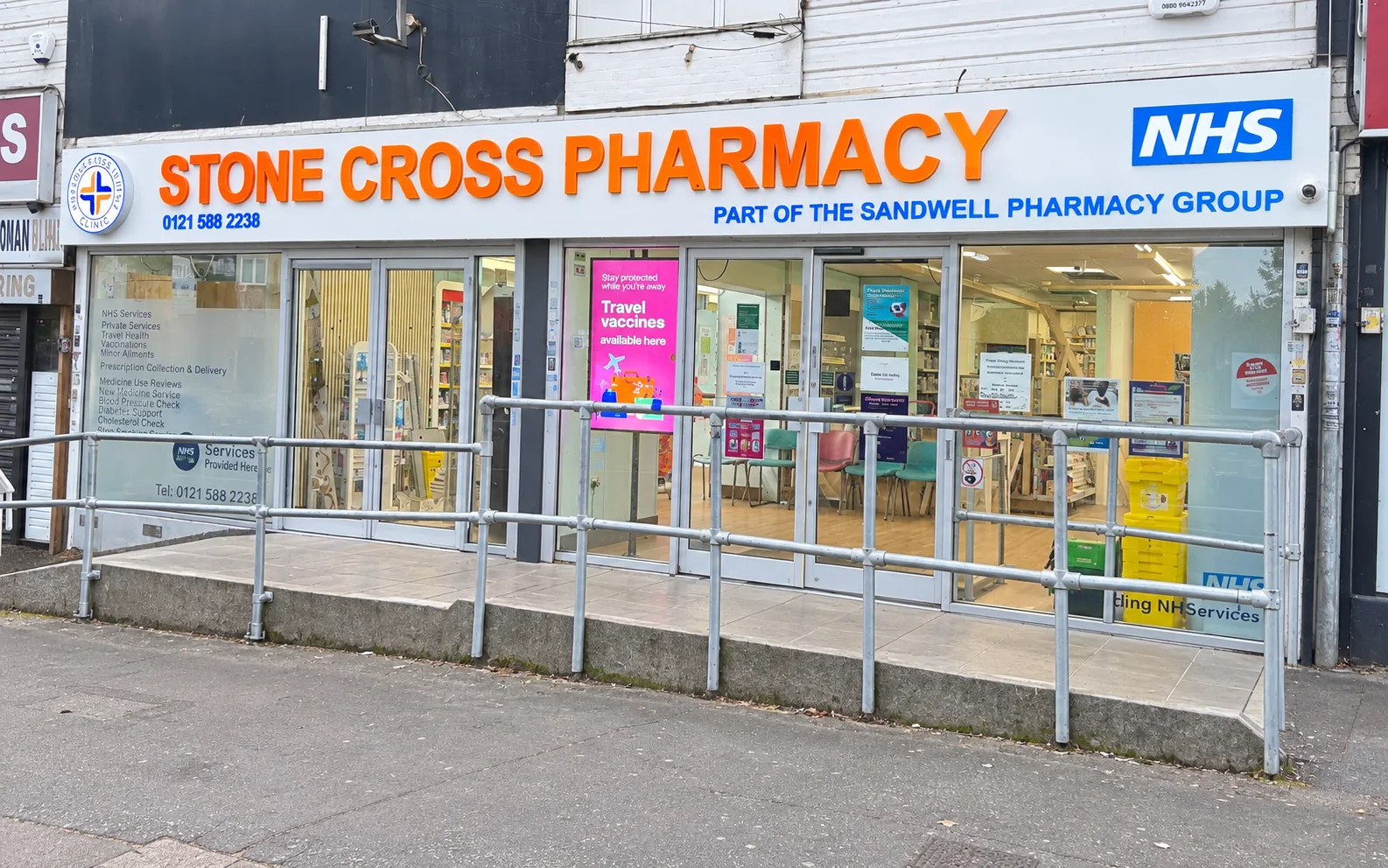 Stone Cross Pharmacy shopfront